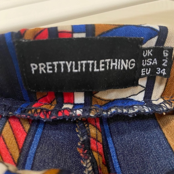 Print High Waisted Trousers - Picture 2 of 3